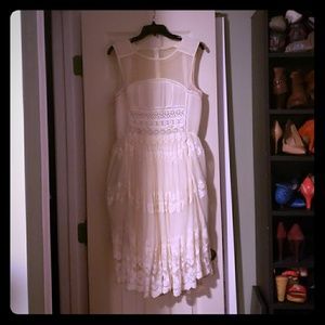 White lace dress
